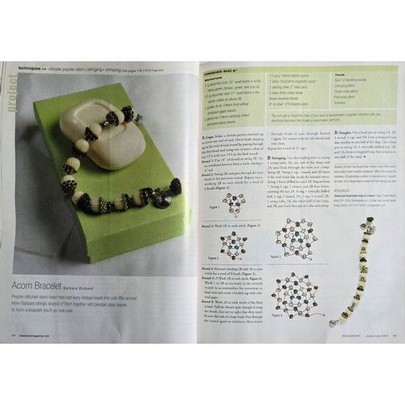 Beadwork Magazine June July 2007 Seeds And Chains A Steely Zen Necklace - Picture 9 of 16